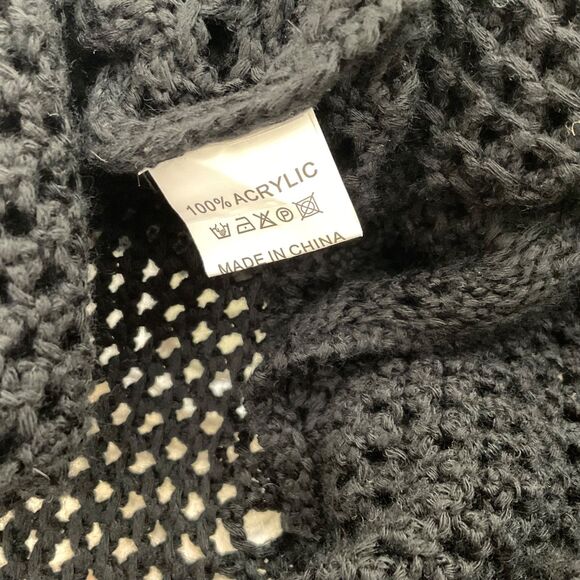 ANRABESS Crochet Swimsuit Cover Up women’s Size Medium Black - Picture 6 of 12